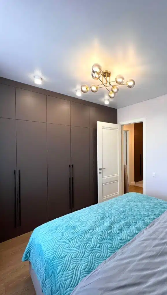 Шкафы собери сам в Астане 3 ★ WoodDecor Графитовый распашной шкаф в спальню собери сам, Астана